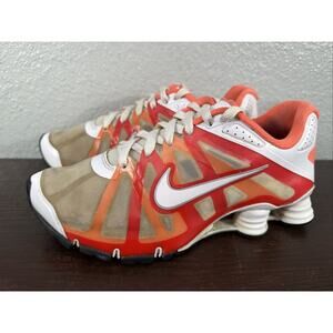 Rare Vintage Nike Shox Roadster White Red Orange Shoes Women’s Size 8 487603-180